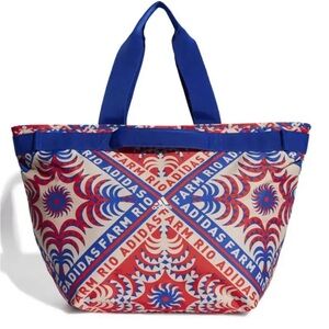 Adidas Farm Rio Women's Tote Bag - Red and Blue Swirl
